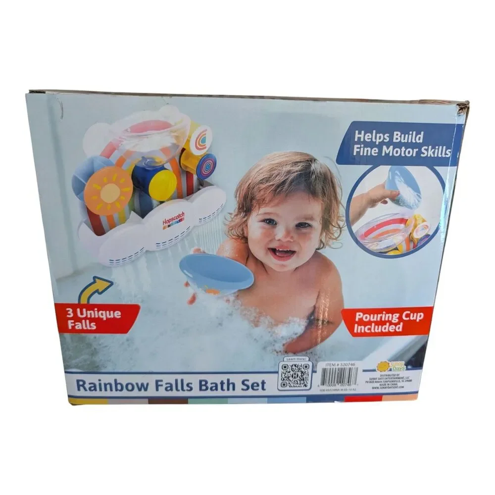 Hopscotch Lane Rainbow Falls Baby Kids Bath Water Play Time Set Learn BRAND NEW